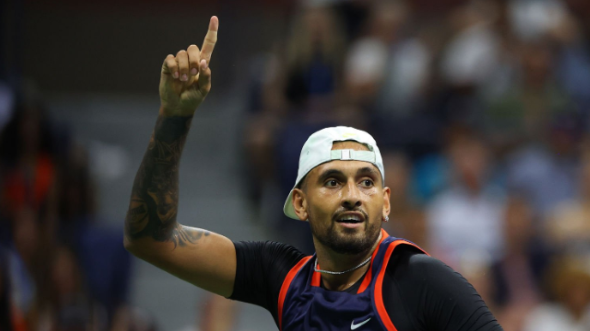 Nick Kyrgios gana a Daniil Medvedev en el US Open 2022. Foto: Getty