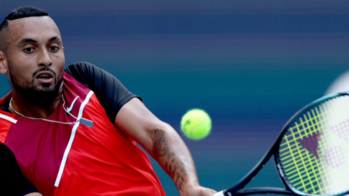 Nick Kyrgios en el Miami Open 2022. Foto: Getty