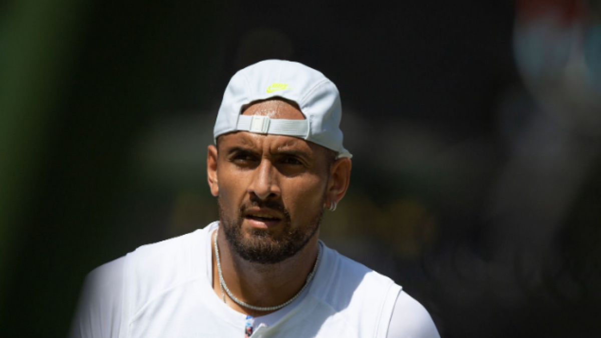 Nick Kyrgios en Wimbledon 2022. Foto: Getty