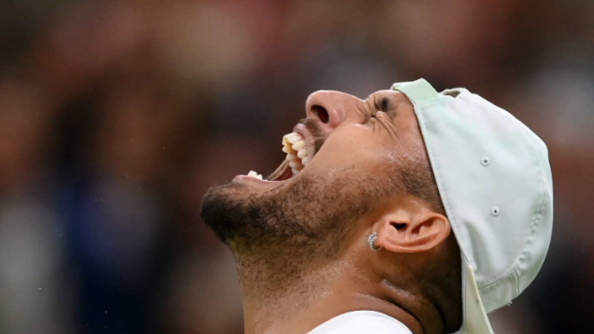 Nick Kyrgios en Wimbledon 2022. Foto: Getty