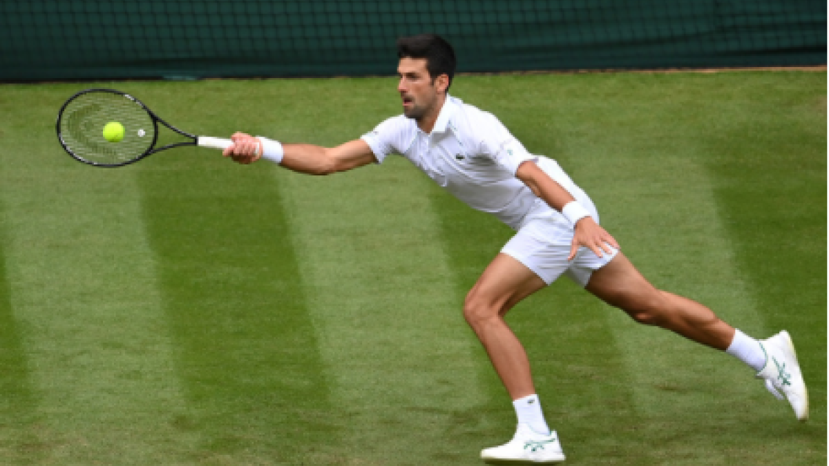Novak Djokovic gana a Kevin Anderson en Wimbledon 2021. Foto: gettyimages