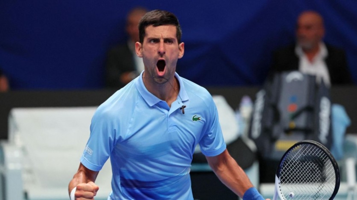Novak Djokovic gana a Botic Van de Zandschulp en ATP Astana 2022. Foto: gettyimages