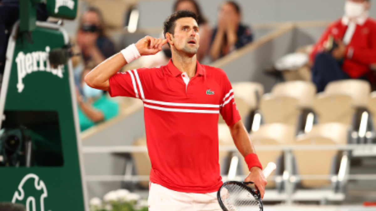 Novak Djokovic gana a Rafael Nadal en Roland Garros 2021. Foto: gettyimages