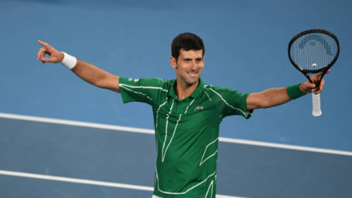 Novak Djokovic, homenaje como campeón de Open Australia 2020. Foto: gettyimages