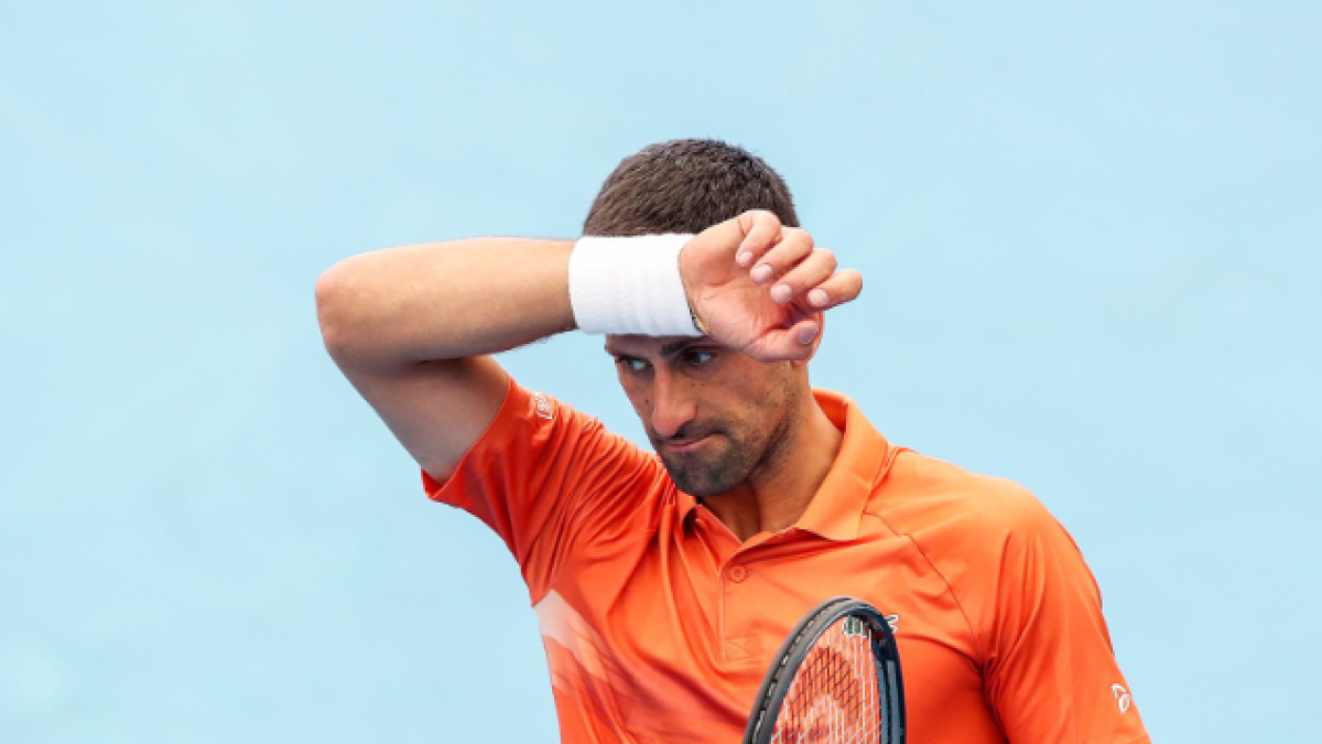 Novak Djokovic en el ATP 250 Adelaida 2023. Foto: Getty