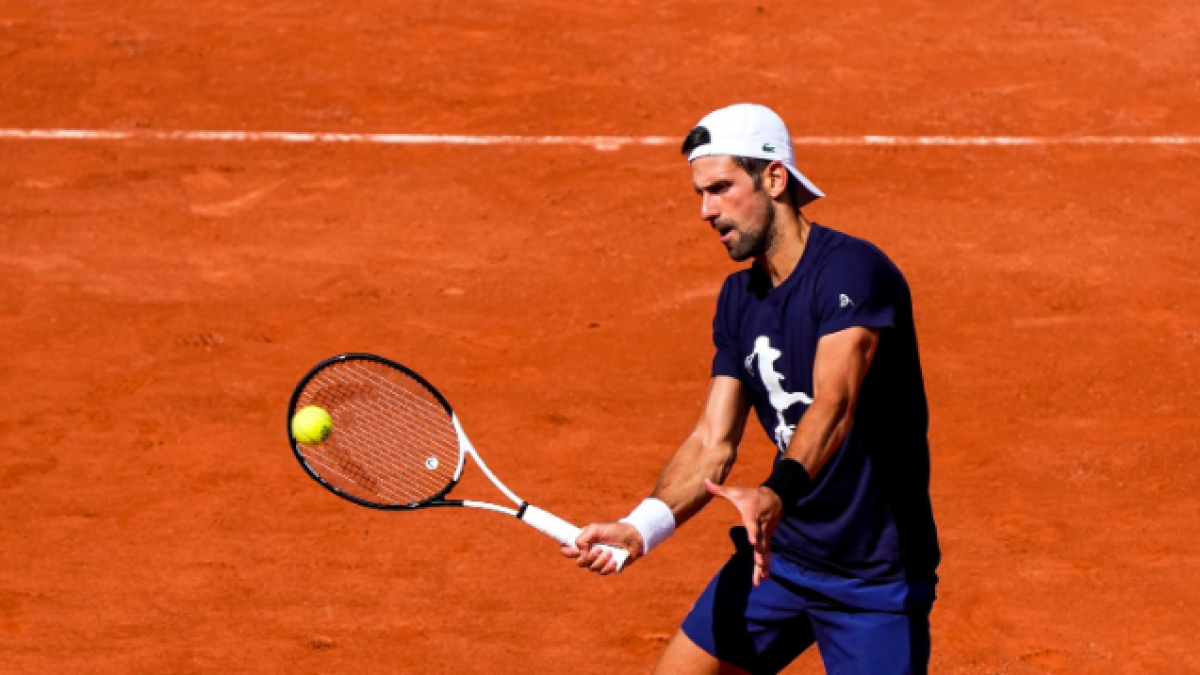 Novak Djokovic en Roland Garros 2022. Foto: Getty