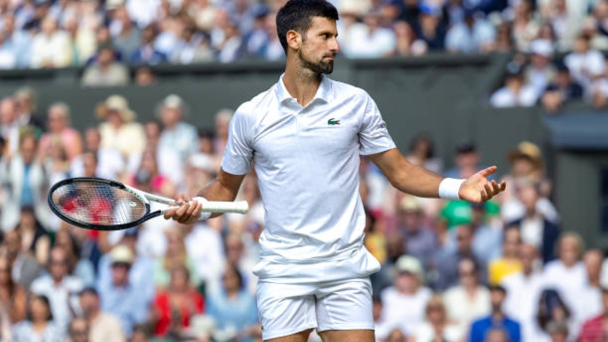 Novak Djokovic, en Wimbledon 2023. Foto: Getty