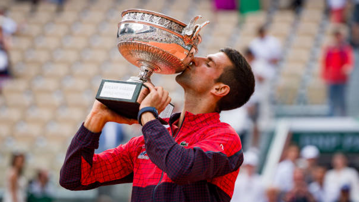 Novak Djokovic en Roland Garros 2023. Foto: getty