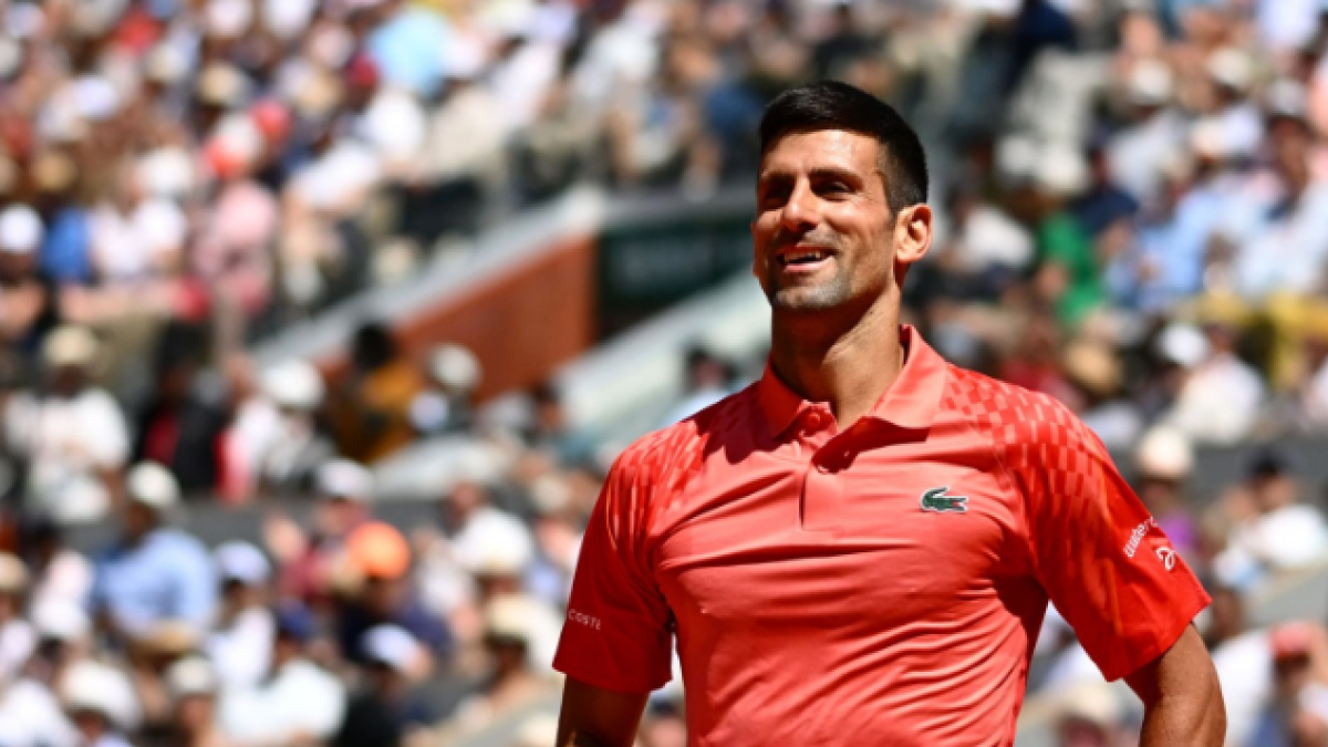 Novak Djokovic en Roland Garros 2023. Foto: Getty
