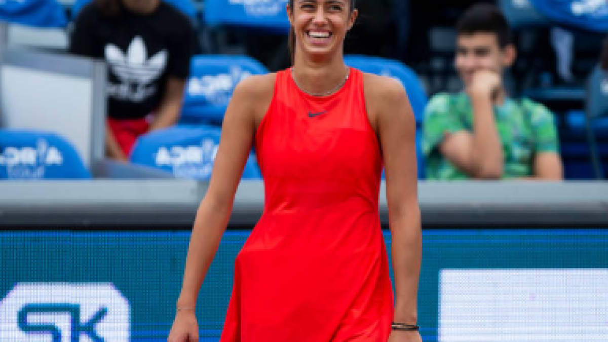 Olga Danilovic, en el primer partido de exhibición del Adria Tour. Fuente: Getty
