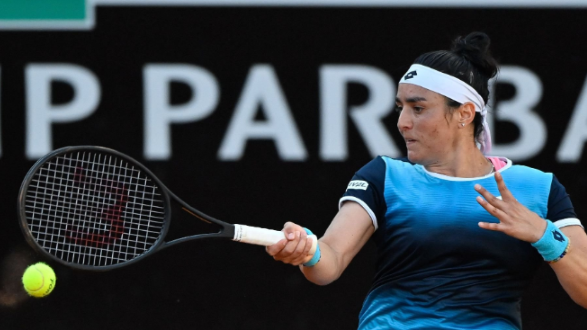 Ons Jabeur en el WTA Roma 2022. Foto: Getty