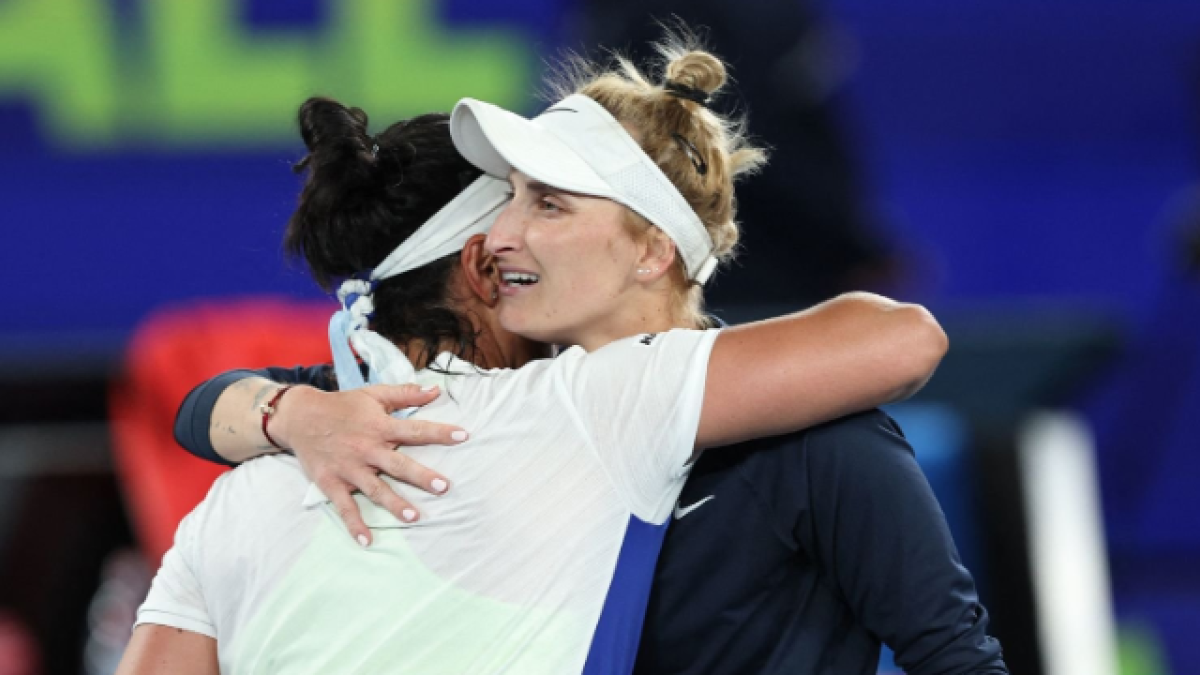 Ons Jabeur y Marketa Vondrousova en uno de sus enfrentamientos. Foto: Getty