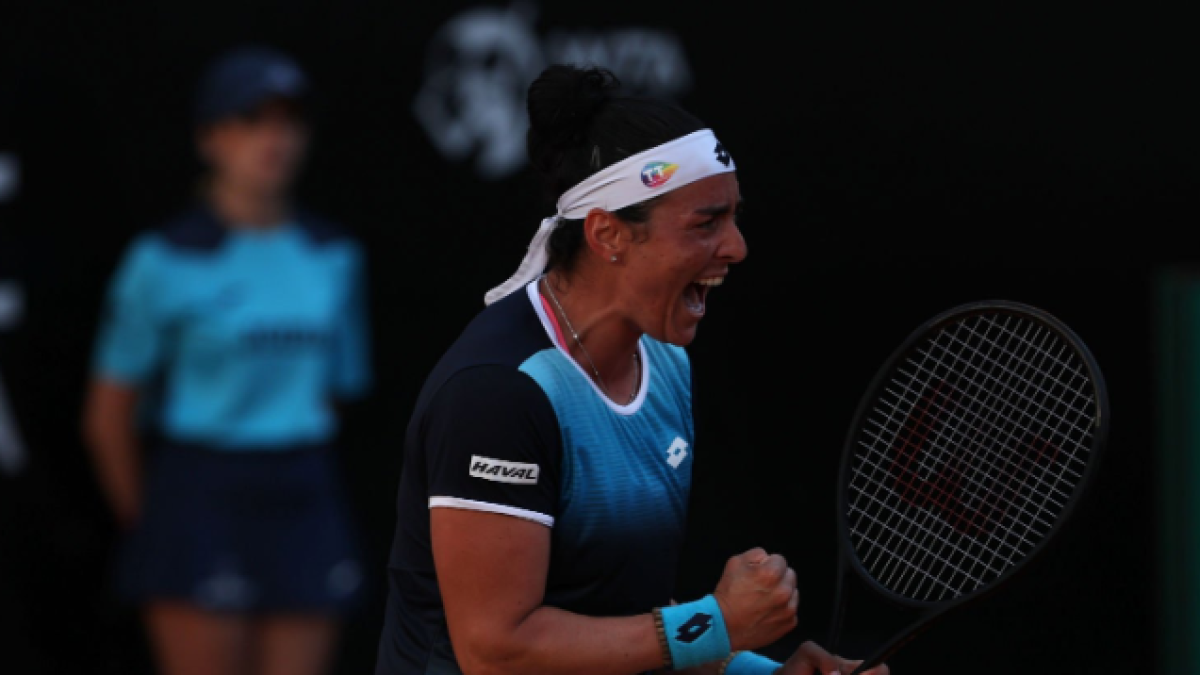Ons Jabeur en el WTA Roma 2022. Foto: Getty