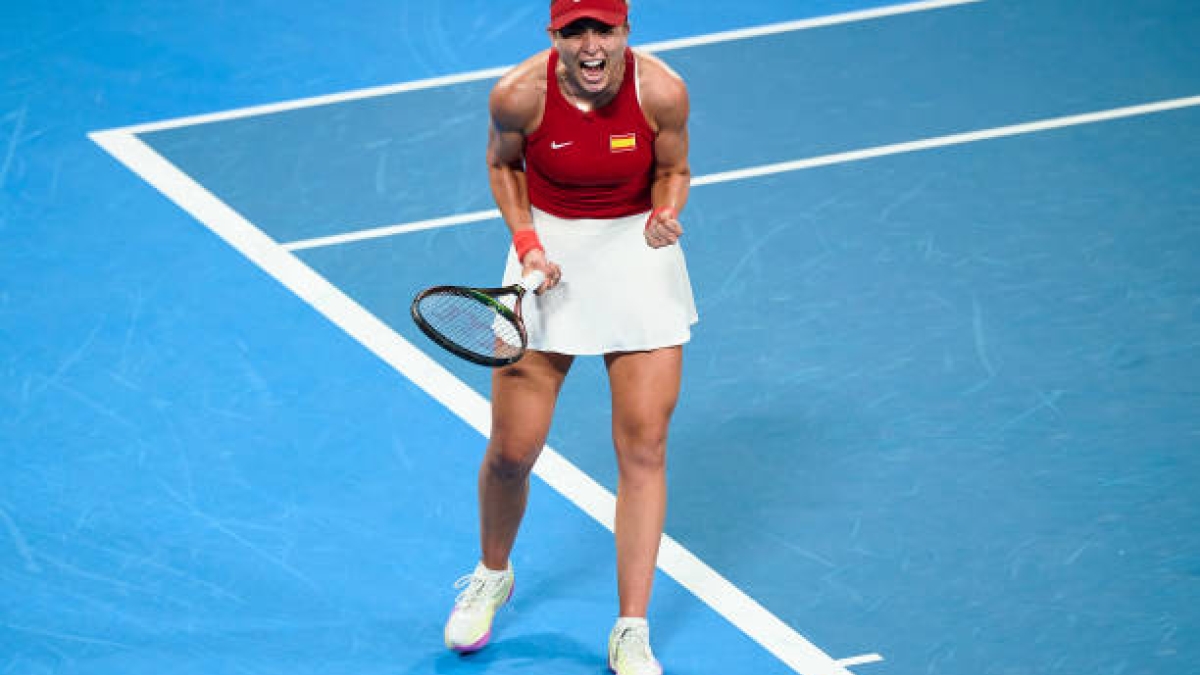 Paula Badosa, mentalidad ganadora en United Cup 2023. Foto: gettyimages