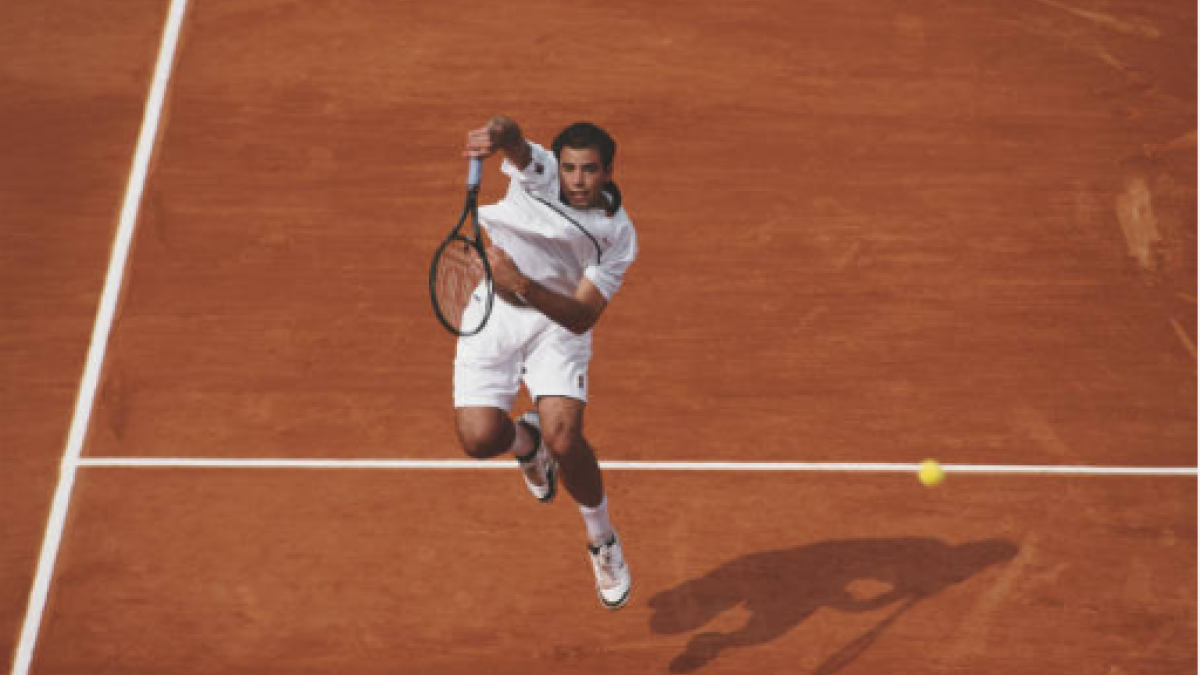 Pete Sampras y su maldición con la tierra batida. Foto: gettyimages