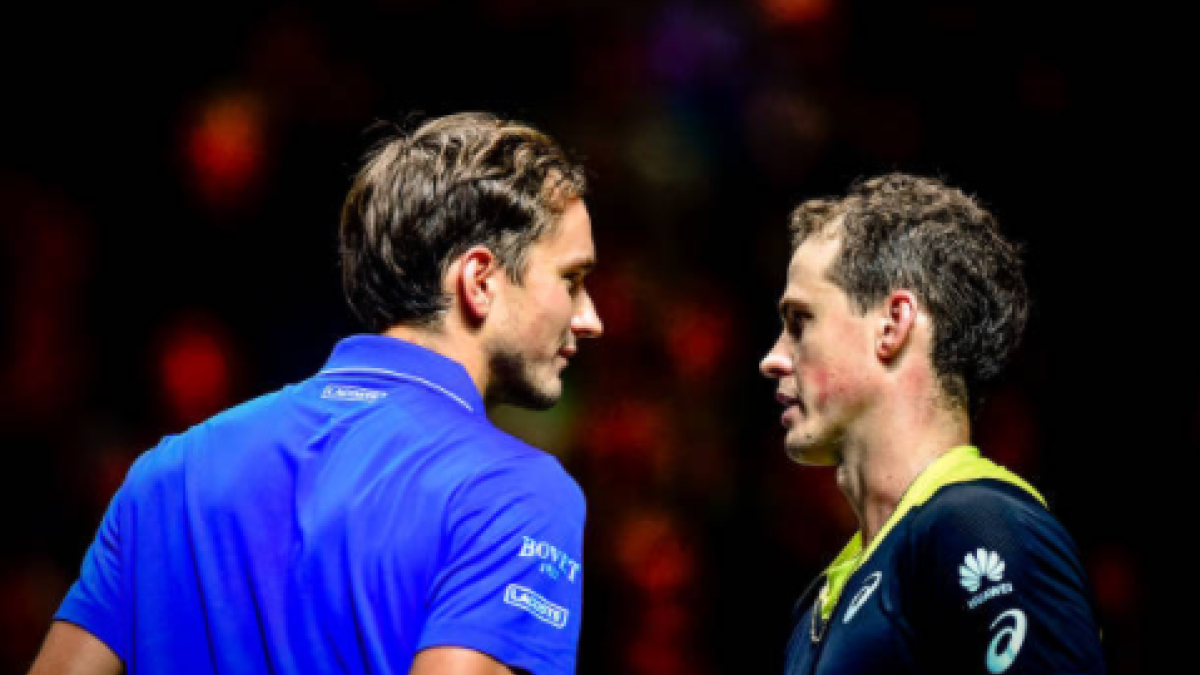 Daniil Medvedev y Vasek Pospisil. Fuente: Getty