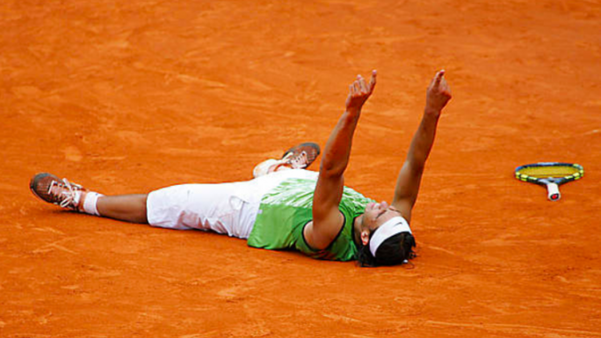 Rafa Nadal celebra su primer título en París. Fuente: Getty