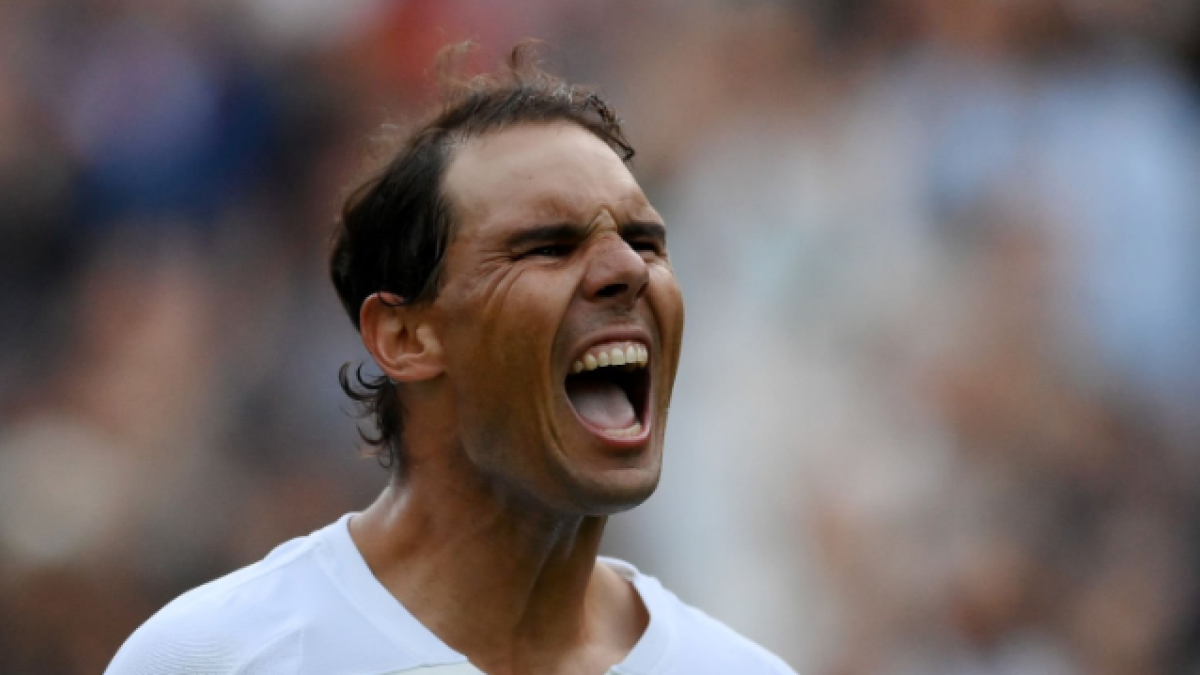 Rafa Nadal en Wimbledon 2022. Foto: Getty