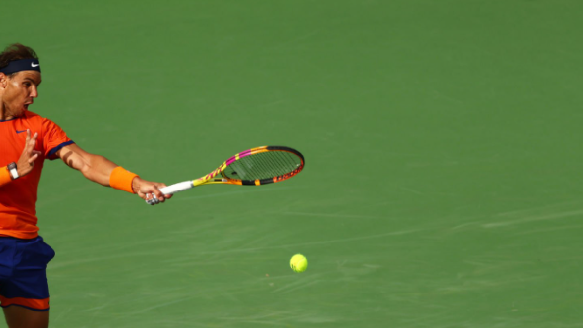 Rafael Nadal en Indian Wells 2022. Foto: Getty