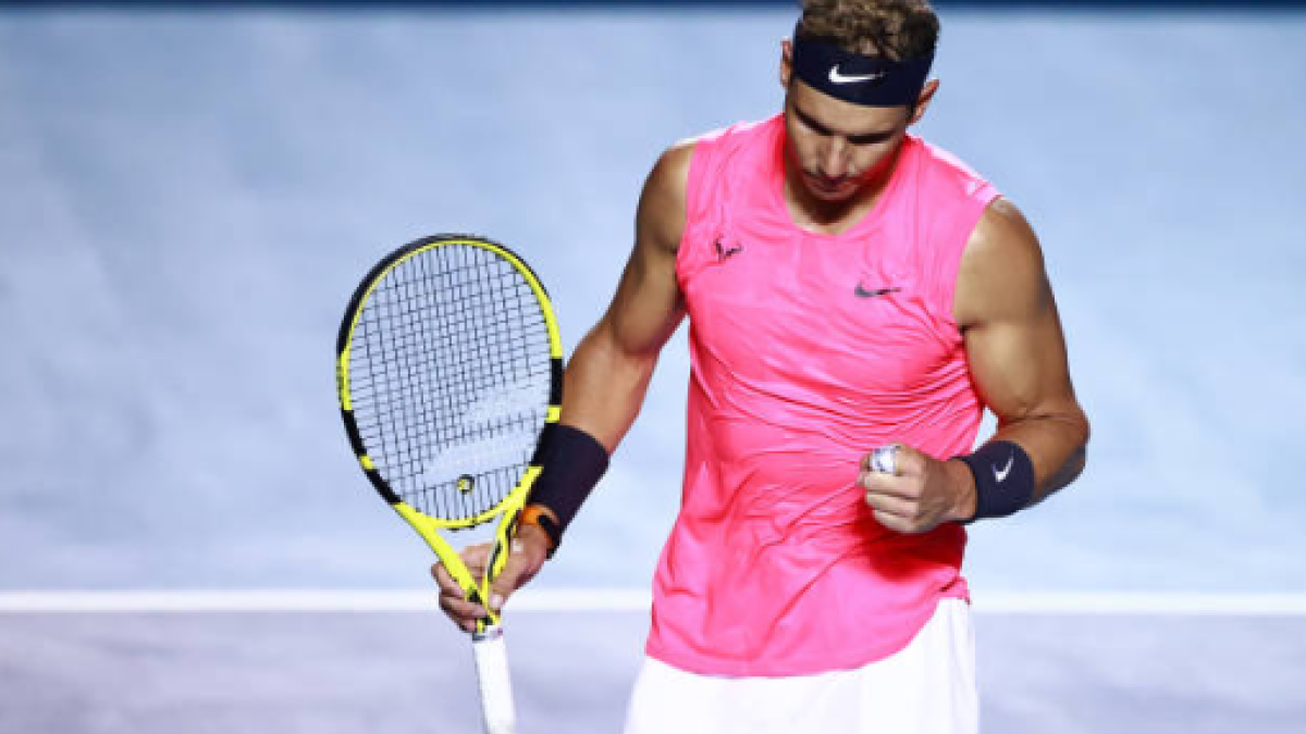Rafael Nadal en ATP 500 Acapulco 2020 ganando a Kwon. Foto: gettyimages