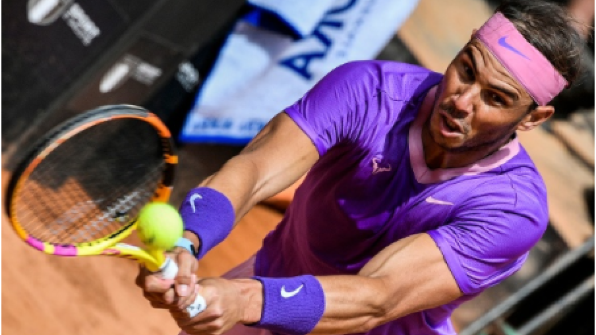 Rafael Nadal pierde con Denis Shapovalov en Roma 2021. Foto: gettyimages