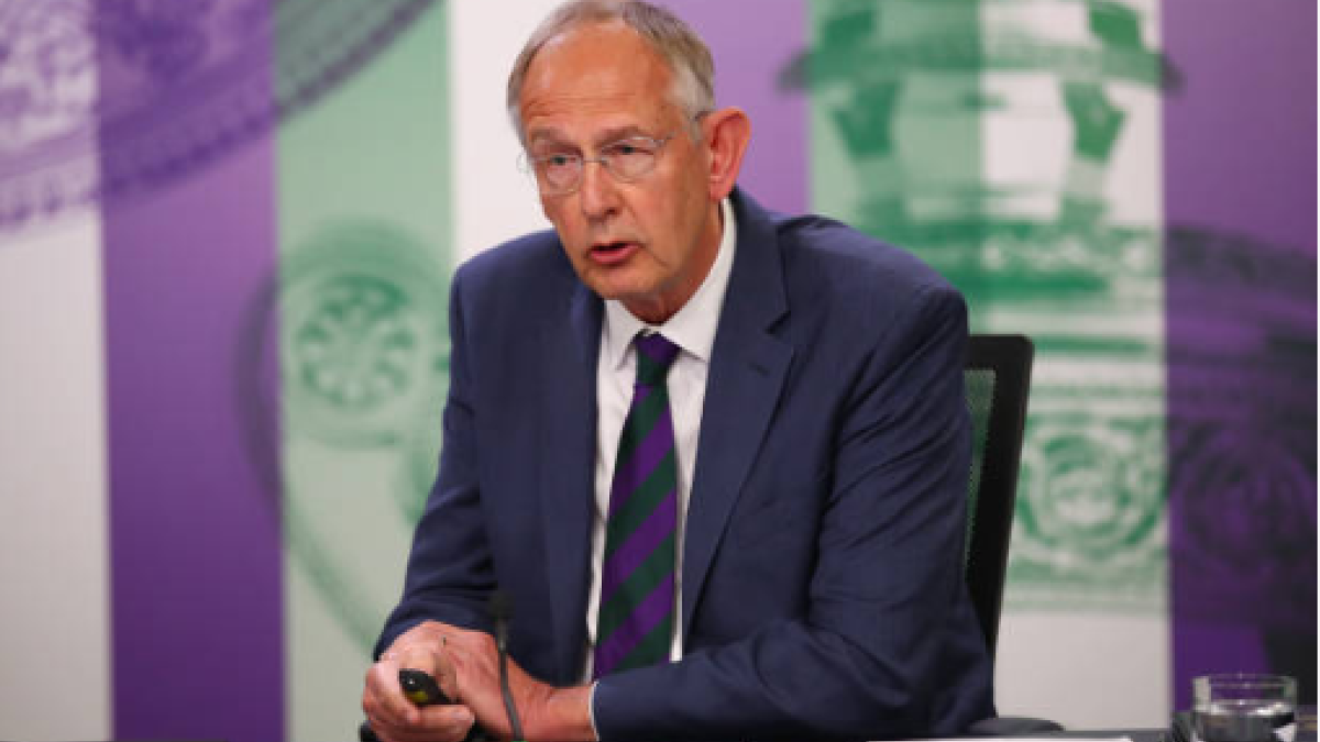 Richard Lewis, presidente ejecutivo de Wimbledon. Foto: gettyimages