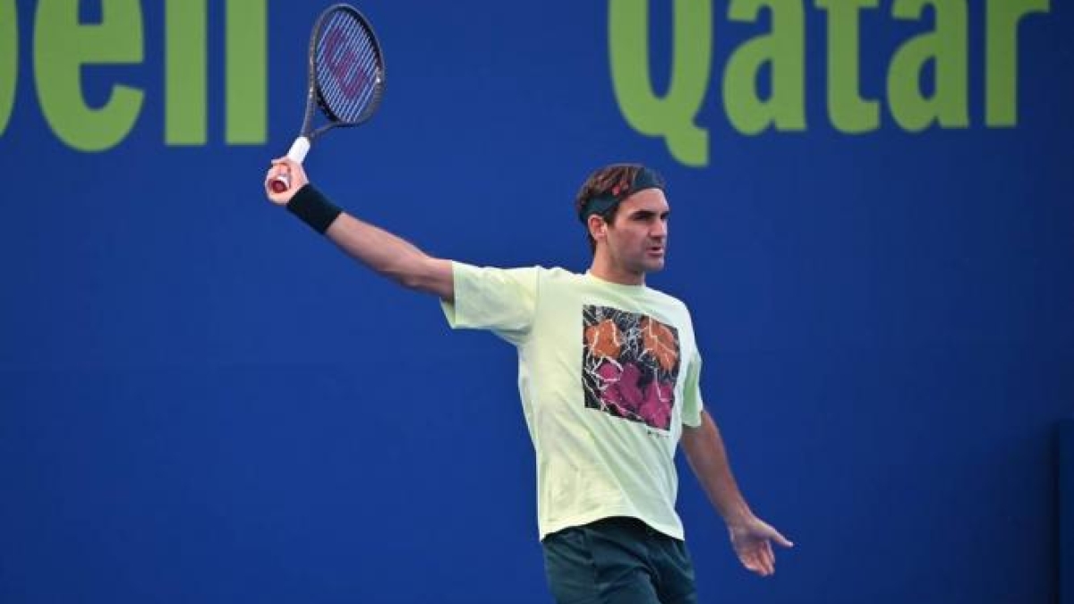 Roger Federer, retos estadísticos 2021. Foto: qatartennis.org