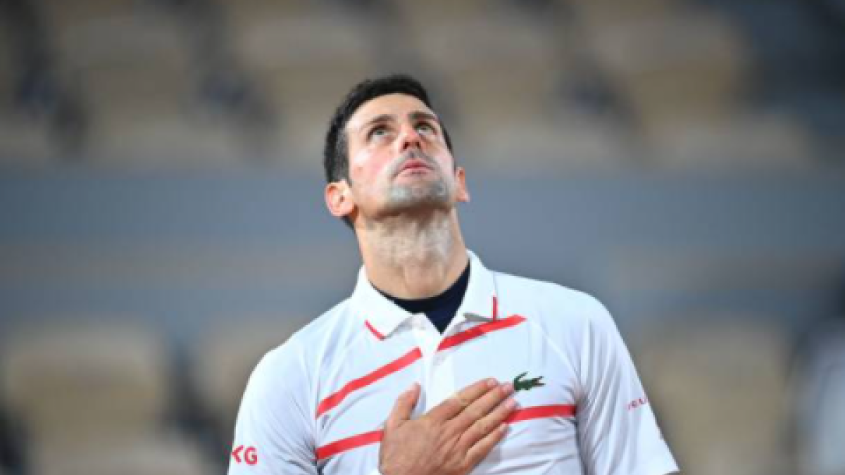 Novak Djokovic celebra su victoria. Fuente: Getty