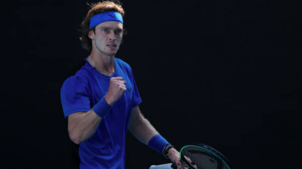Andrey Rublev se impone a Holger Rune. Foto: Getty