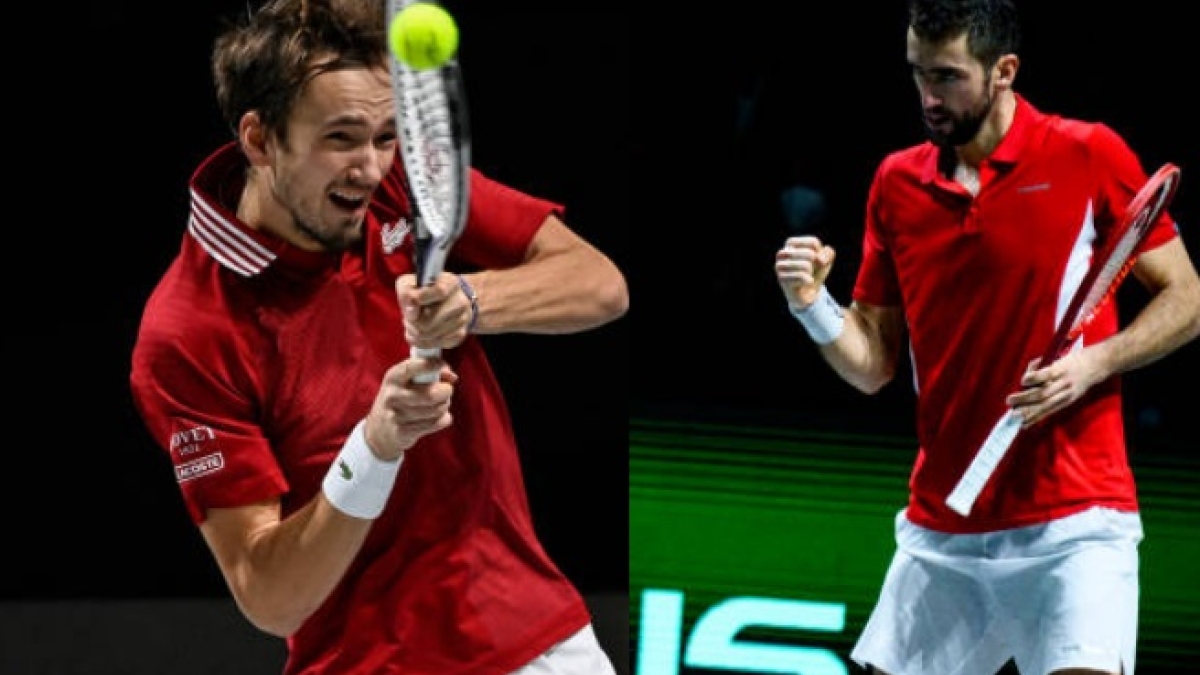 RTF y Croacia, los dos últimos supervivientes de la Copa Davis 2021. Foto: Getty