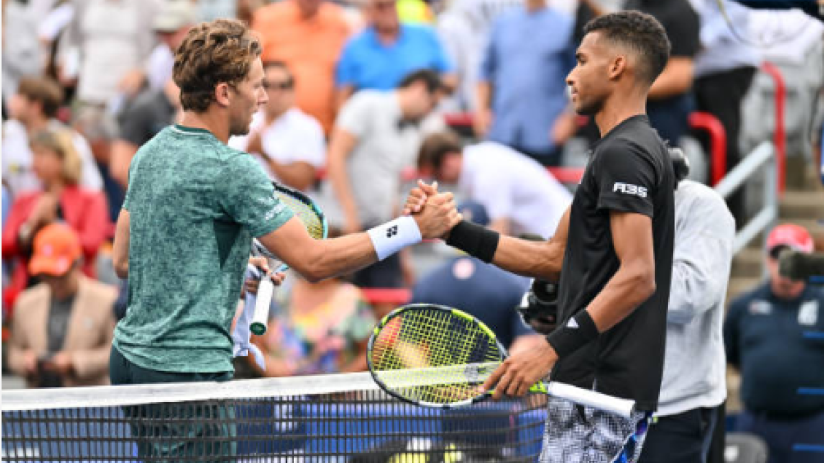 Casper Ruud y Felix Auger Aliassime. Fuente: Getty