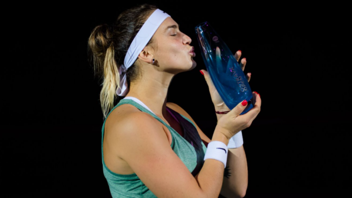 Aryna Sabalenka, campeona en Ostrava. Fuente: WTA
