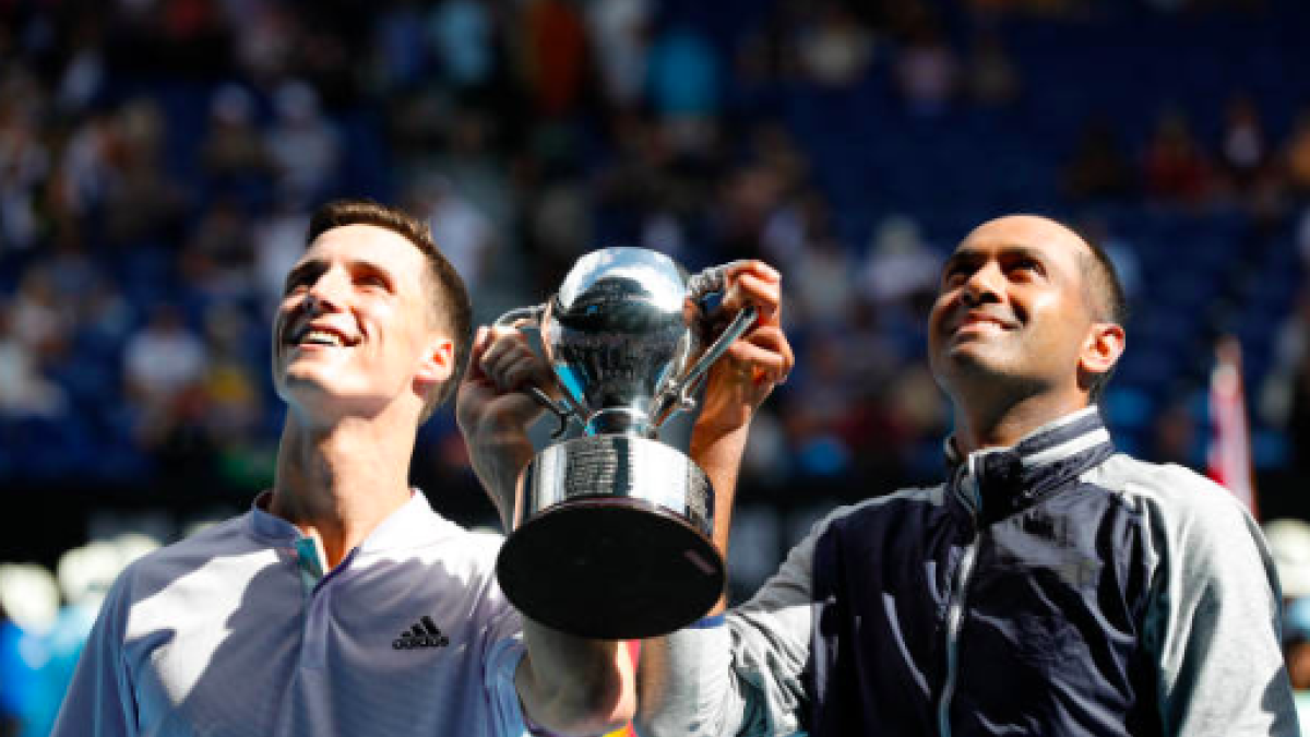 Salisbury y Ram, campeones en Melbourne. Fuente: Getty