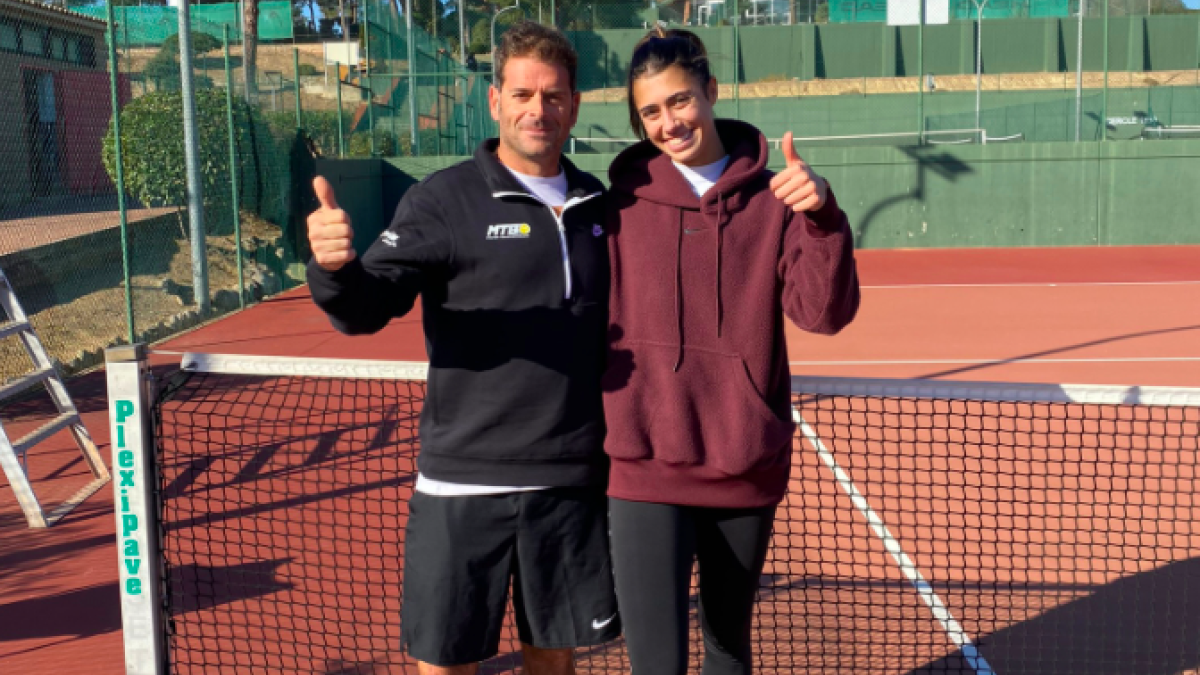 Salva Navarro junto a Olga Danilovic. Fuente: Punto de Break