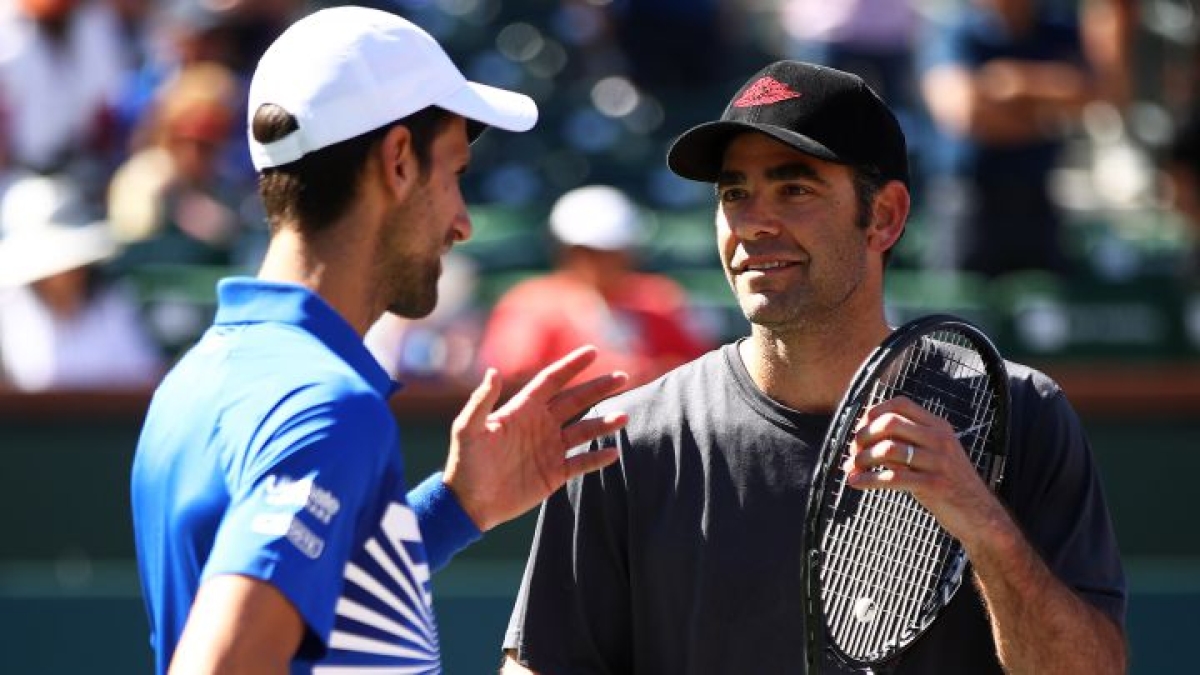 Novak Djokovic y Pete Sampras. Foto: Getty
