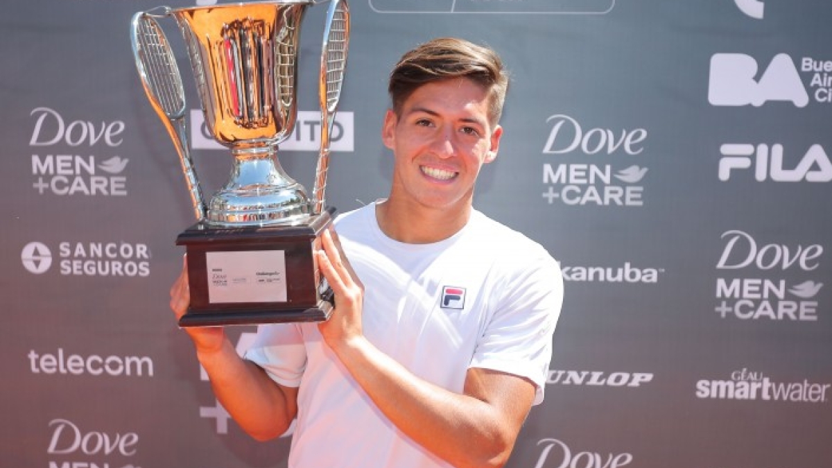Báez ganó el Challenger de Buenos Aires. Foto: LegiónSudamericana/AAT/Torneos