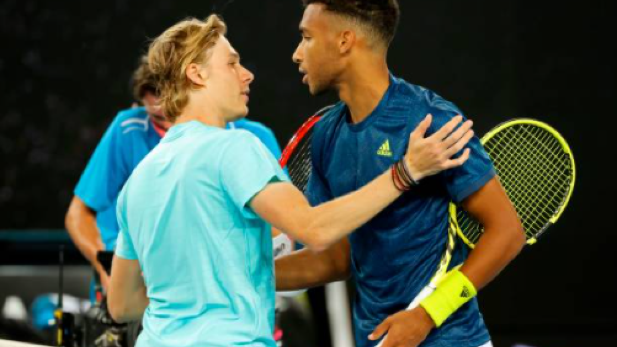 Denis Shapovalov y Felix Auger Aliassime. Fuente: Getty