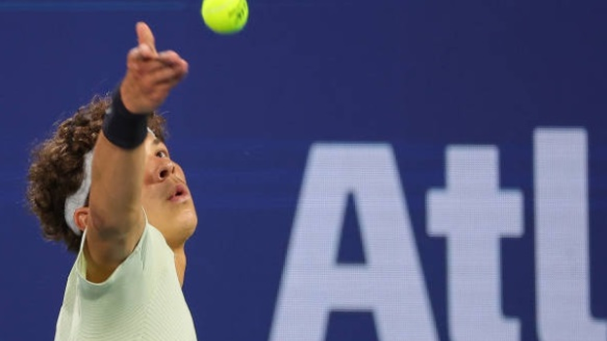La nueva promesa americana Ben Shelton durante el torneo de Atlanta. Foto: Getty