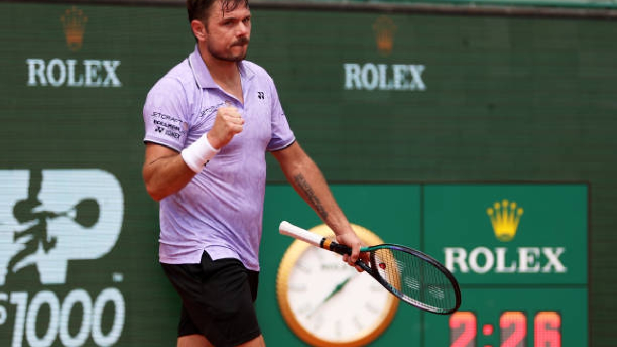 Stan Wawrinka muestra su confianza en ATP Montecarlo 2023. Foto: gettyimages