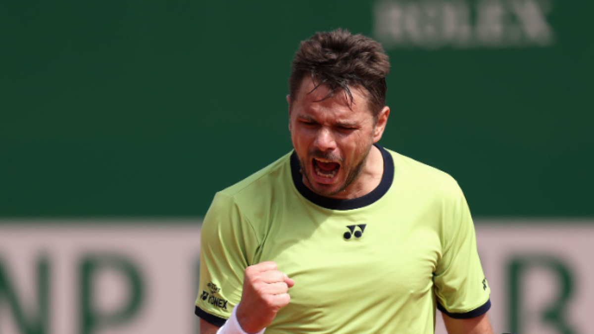 Stan Wawrinka en el Masters 1000 de Montecarlo. Foto: Getty
