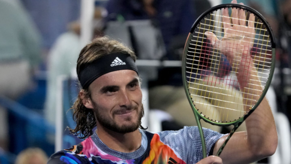 Stefanos Tsitsipas en Cincinnati 2022. Foto: Getty