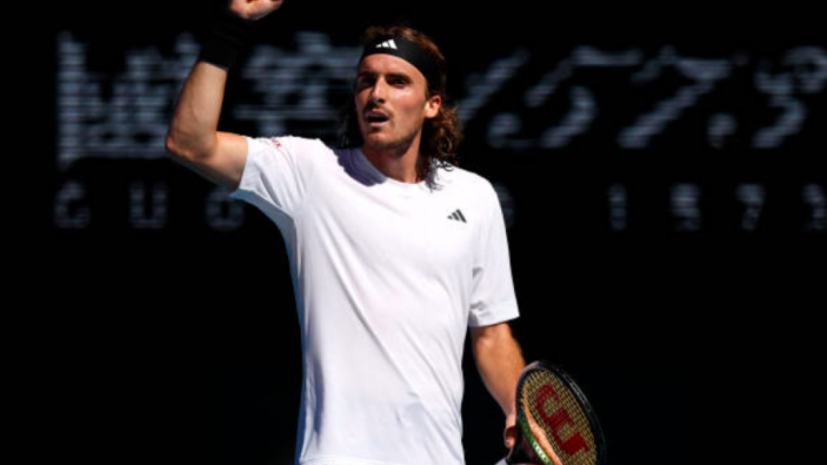 Stefanos Tsitsipas logra el pase a la final del Open de Australia 2023. Foto: Getty