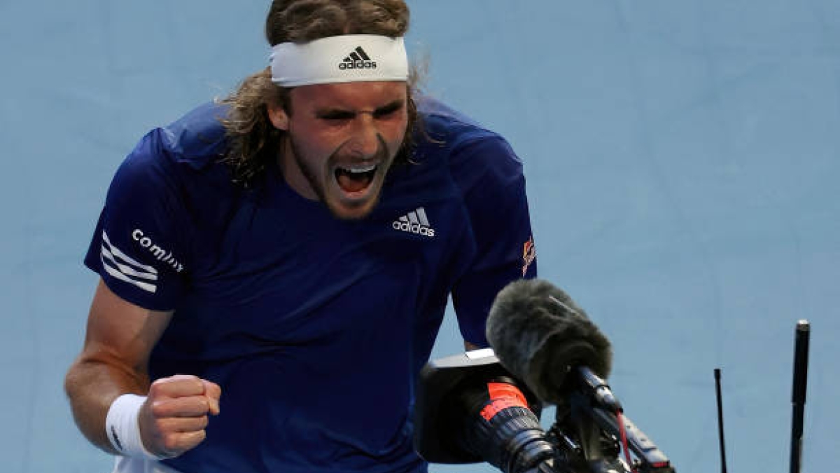 Stefanos Tstisipas, lucha por ser segundo cabeza de serie. Foto: gettyimages
