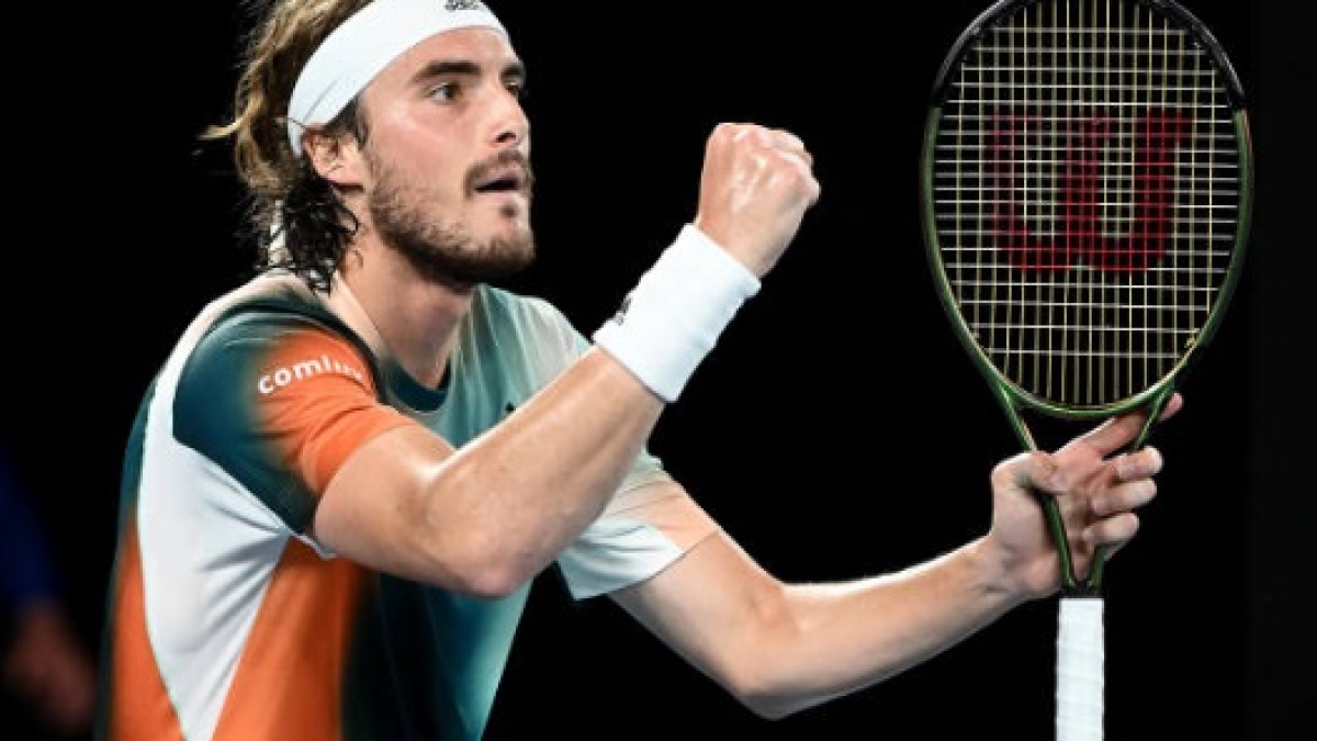 Enorme partido el que nos dejaron Tsitsipas y Fritz para cerrar la jornada. Foto: Getty