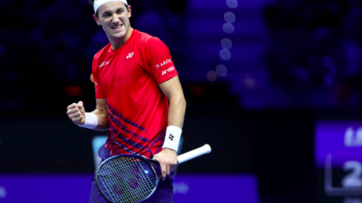 Casper Ruud en las ATP Finals. Foto:Getty