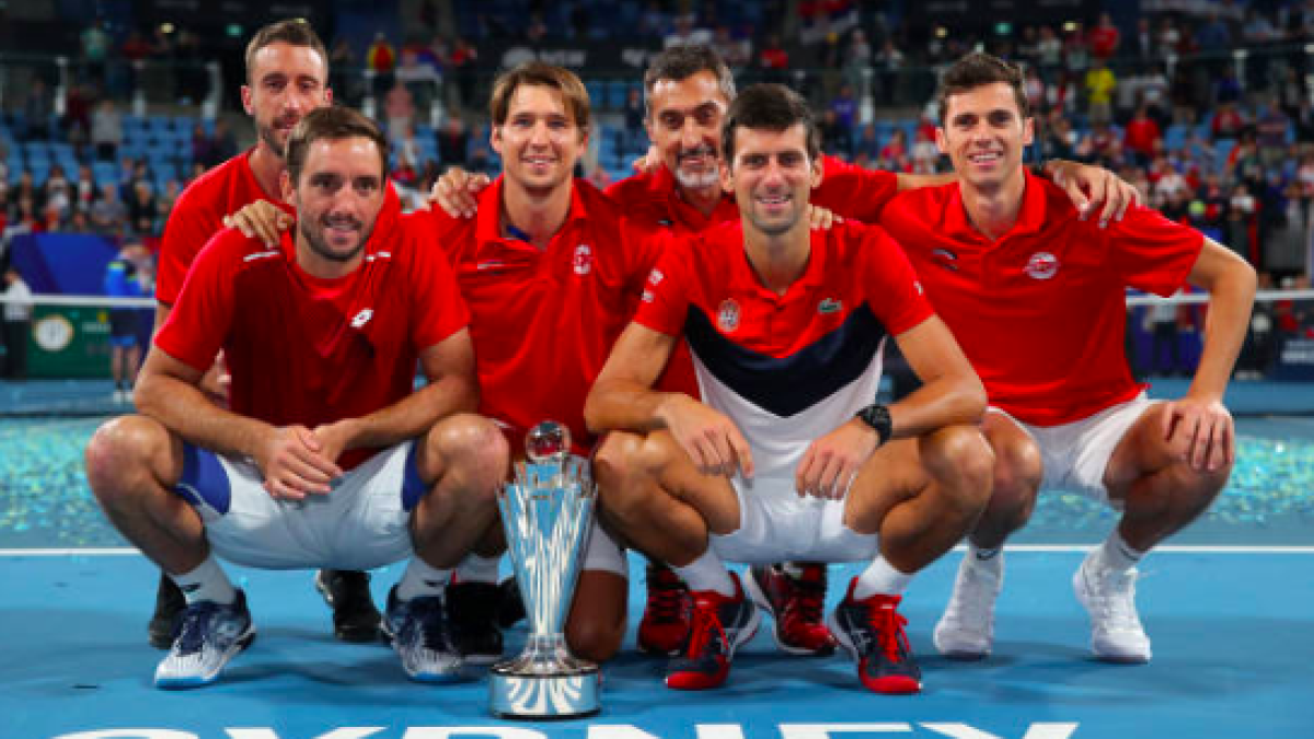 Serbia, campeón de la ATP Cup. Fuente: Getty