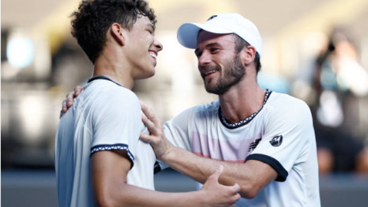 Ben Shelton y Tommy Paul tras sus cuartos de final en Australia. Fuente: Getty