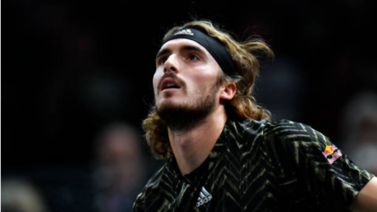 Stefanos Tsitsipas en su debut en Paris-Bercy. Fuente: Getty