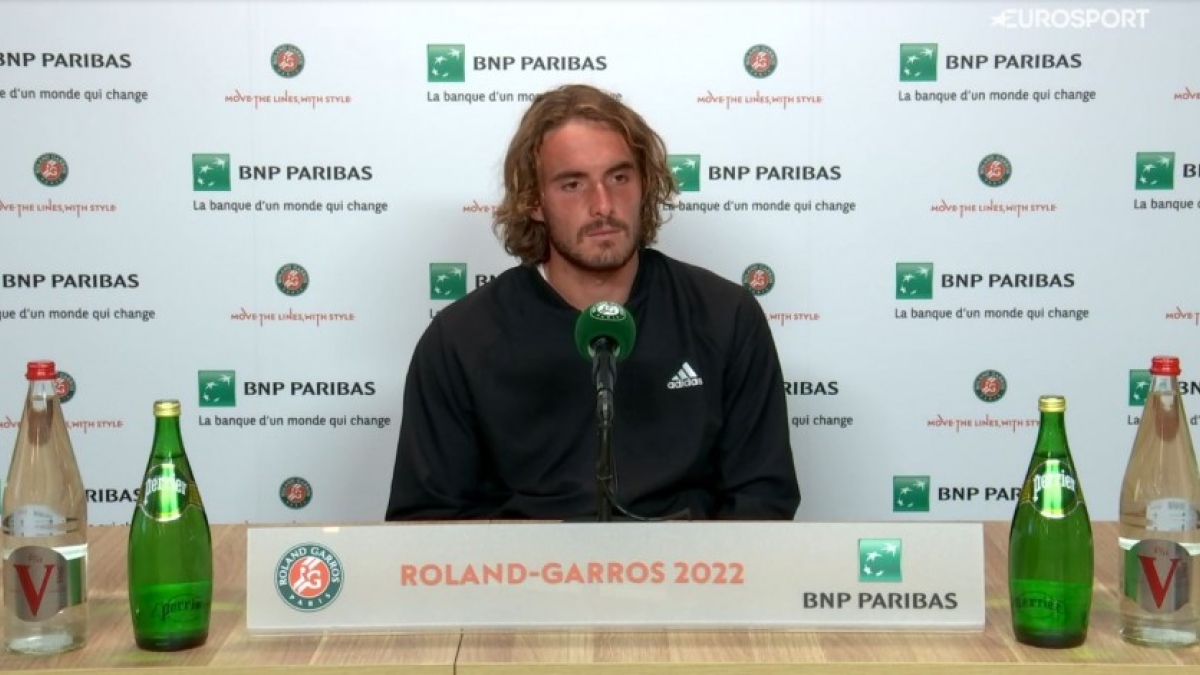 Tsitsipas revela su error hoy, para terminar perdiendo ante Rune: "Ha sido ridículo". Foto: Eurosport
