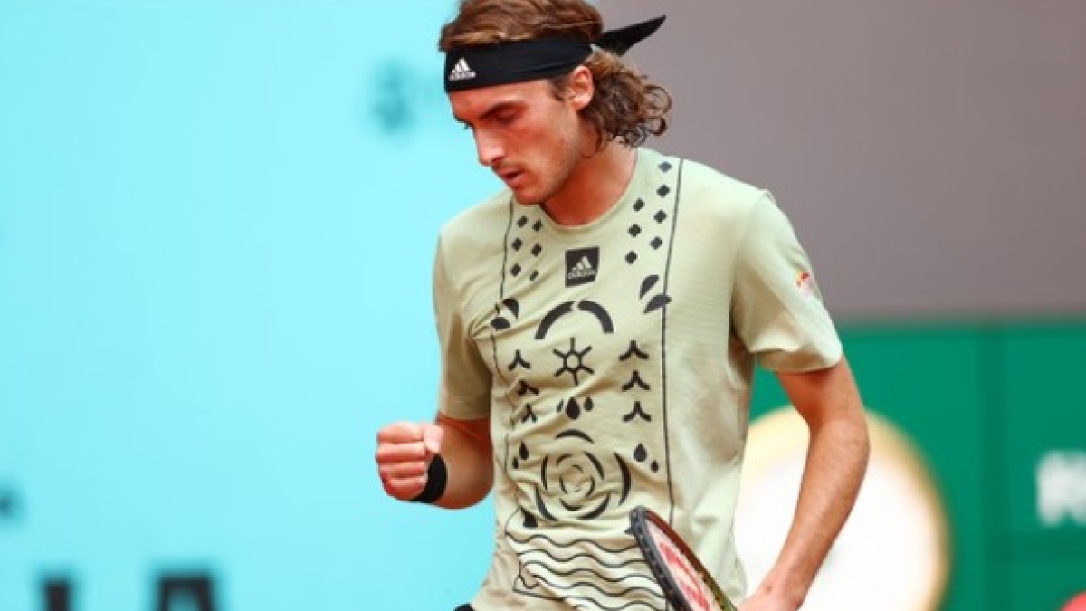 Stefanos Tsitsipas durante esta semana en Madrid.